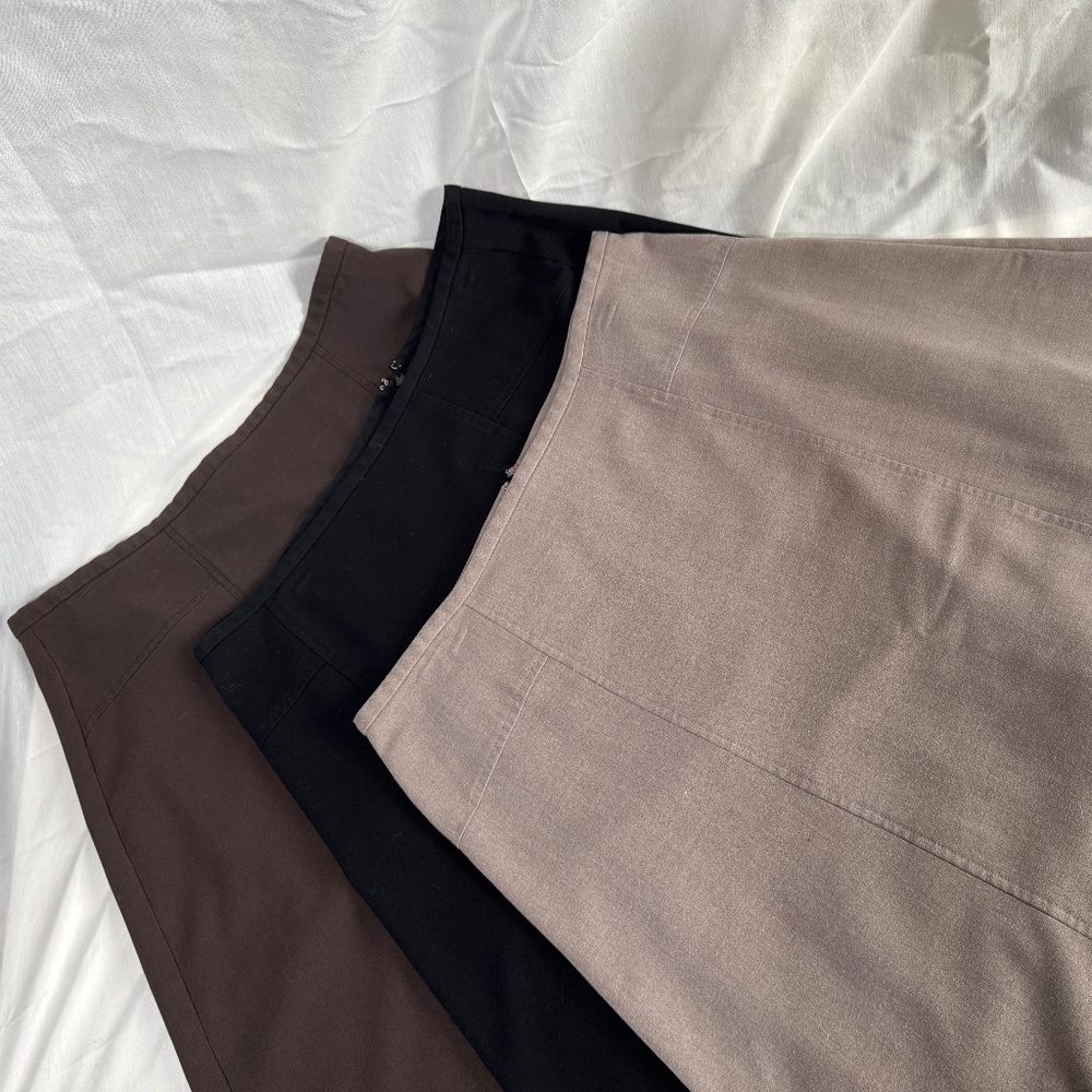 GEOFFREY BEENE SPORT STRETCH  BOOT CUT A-LINE - 3 SKIRTS